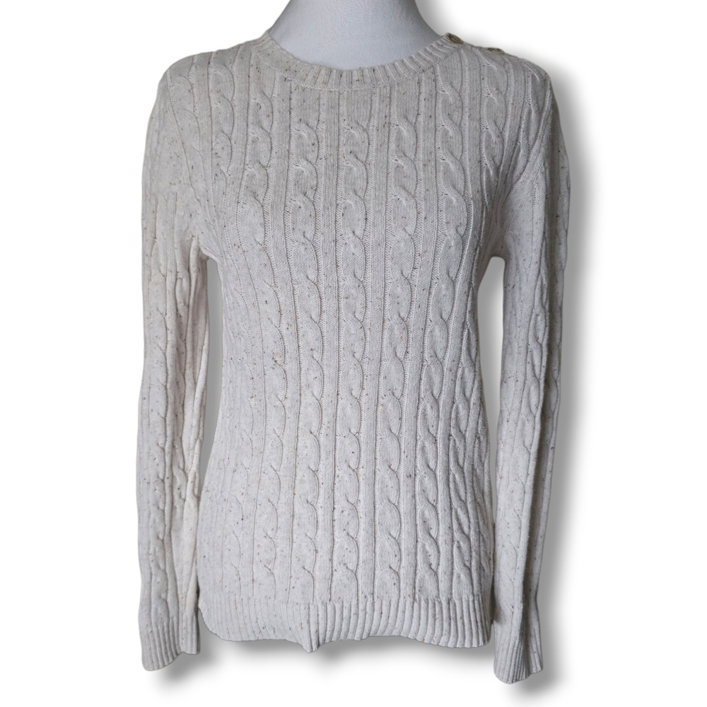 Croft & Barrow Cable Knit Sweater - Size Small